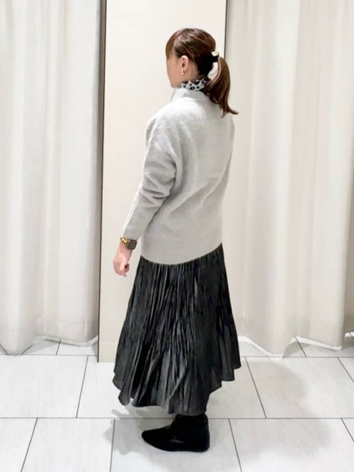 ʏᴜᴋɪᴋᴏさんの「UNTITLED｜【大人な品格/ふわふわニット】フォックスカシミヤ コクーンニット」を使ったコーディネート