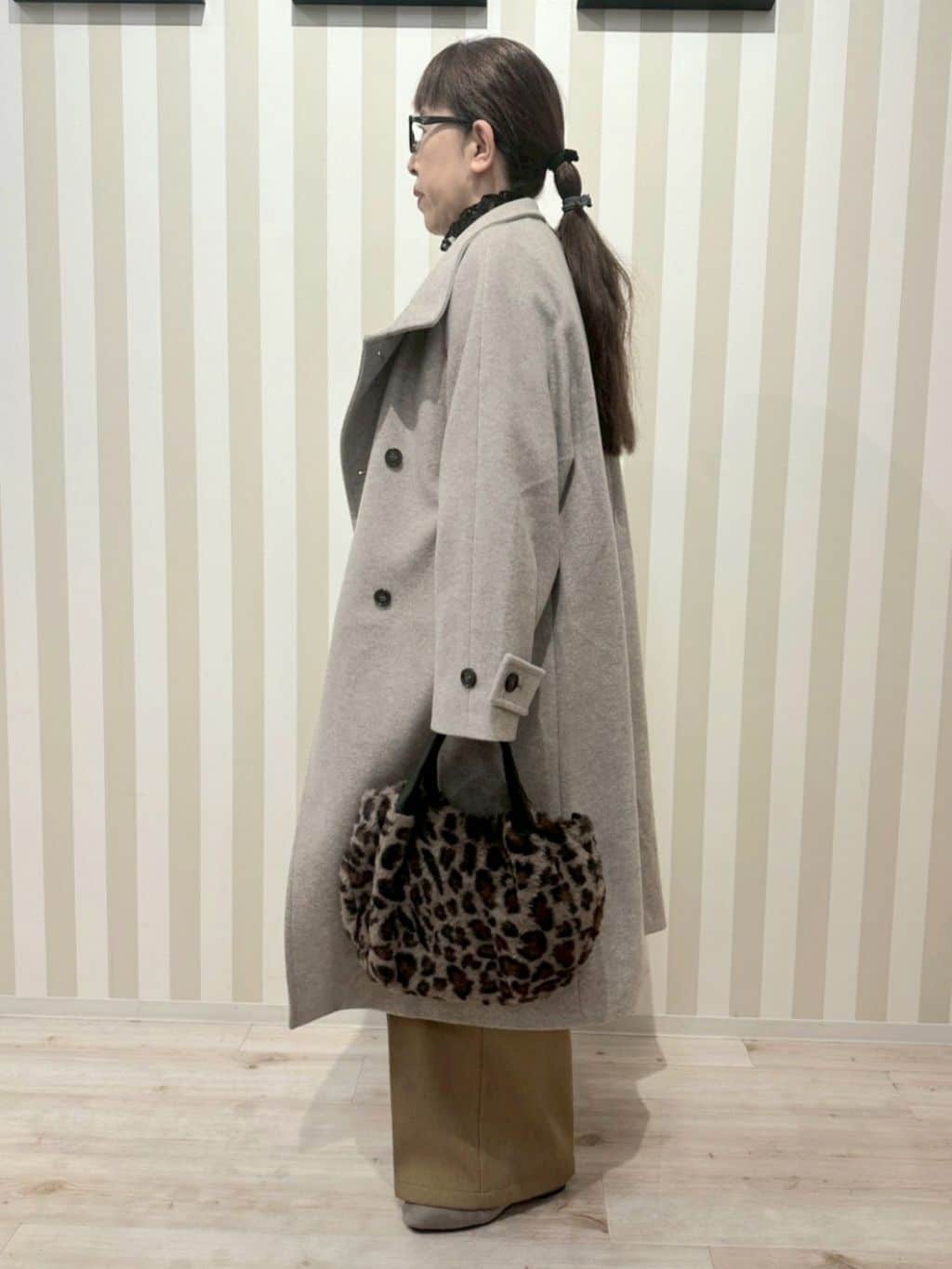 nonaさんの「SHOO･LA･RUE｜【S-LL】大人上品な レトロフラワーニット」を使ったコーディネート