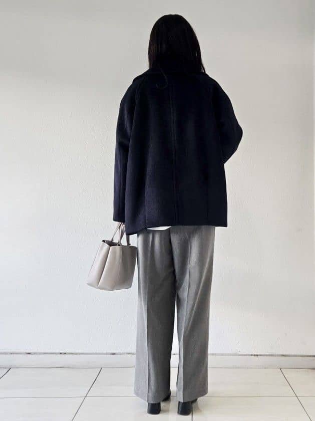 kumiさんの「index｜カシミヤブレンドウールミドルピーコート」を使ったコーディネート