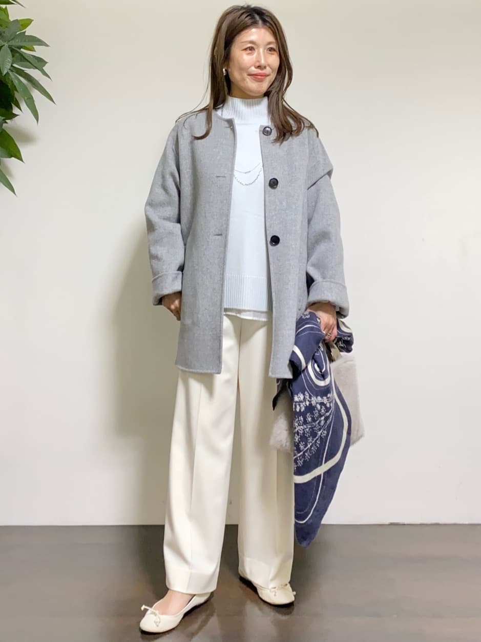 tomoさんの「UNTITLED｜【8色展開/洗える】ウールカシミヤ ハイネックニット」を使ったコーディネート