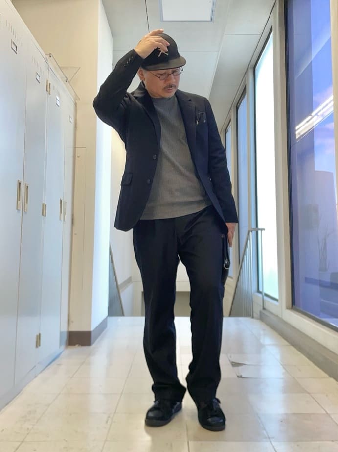 MAKOTO AIさんの「TAKEO KIKUCHI｜【Sサイズ～】尾州織 ピンヘッドムリネ ジャケット」を使ったコーディネート