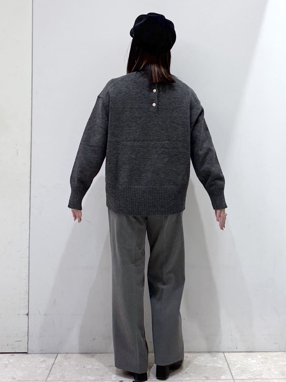mameさんの「OPAQUE.CLIP｜ウォームタッチ イージーワイドパンツ【洗濯機洗OK／ストレッチ】≪SS～LL≫」を使ったコーディネート