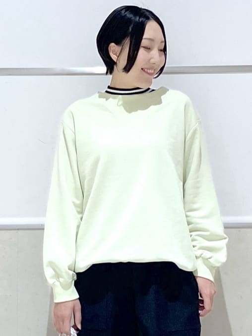 eriko さんの「Dessin｜【洗える】ガゼットミニ裏毛プルオ－バー」を使ったコーディネート