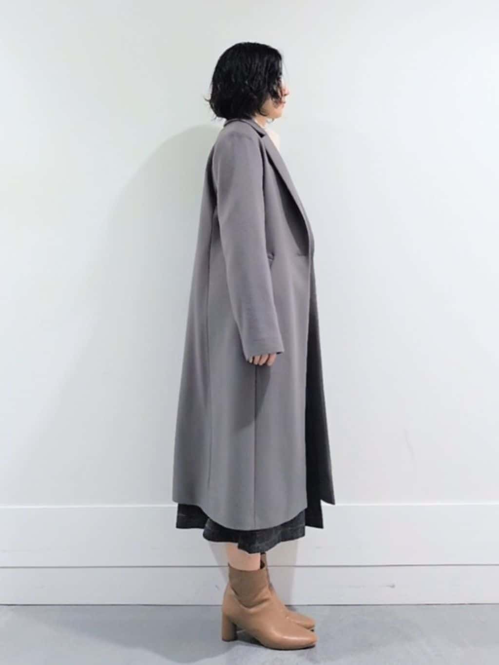 ミズタさんの「UNTITLED｜【スタイリッシュ／オンオフ兼用】ウールチェスターコート」を使ったコーディネート