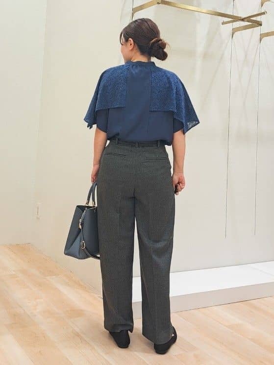 ふるさんの「grove｜【洗える】着回し優秀！フラップポケットワイドパンツ」を使ったコーディネート