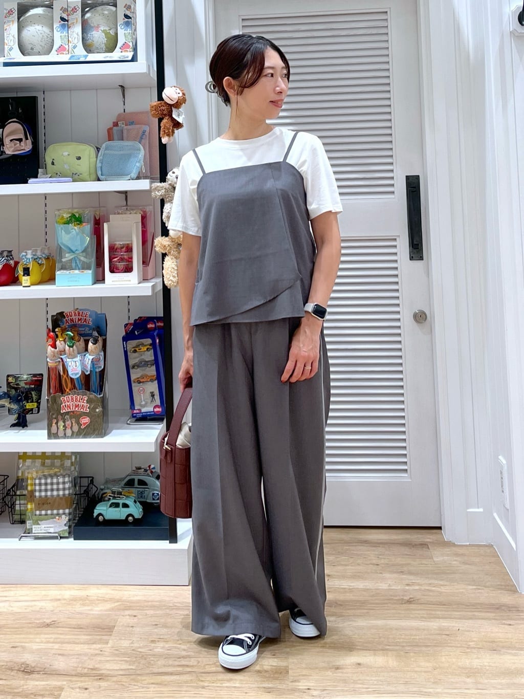 canaさんの「Dessin｜【洗える】チュール刺繍Tシャツ」を使ったコーディネート