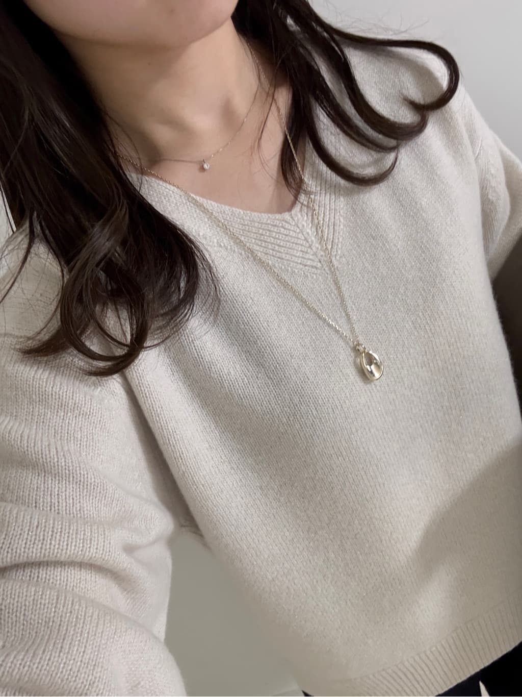 kahoさんの「INDIVI｜【選べるトップパーツ】ワントップネックレス」を使ったコーディネート
