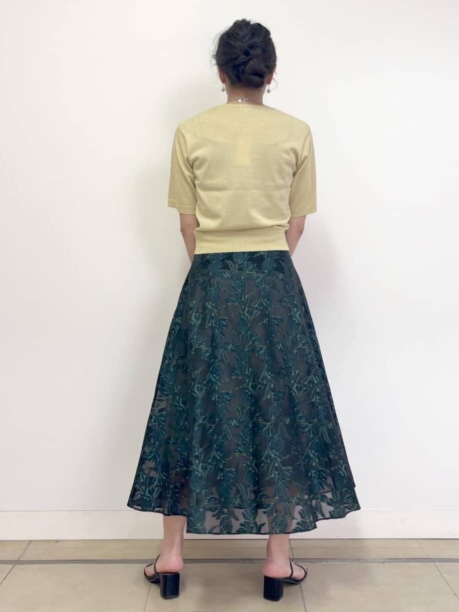 Harukaさんの「DRESSTERIOR｜◆【きれいめ/裏地取り外し可】シアージャカードスカート」を使ったコーディネート