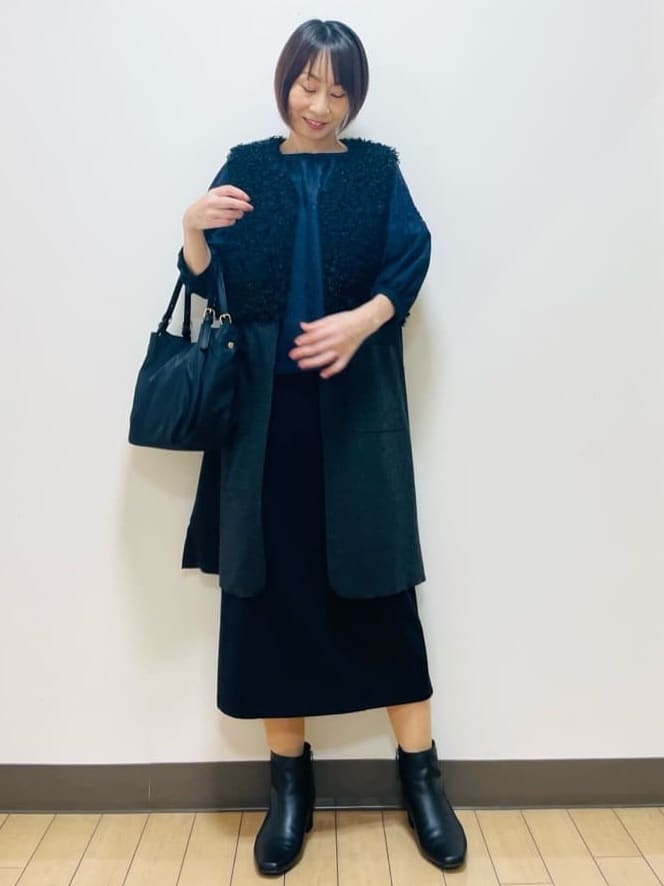 Riiさんの「Reflect｜【しっかり収納／小旅行に◎／インナーバッグ入り／ショルダー付き】3WAYデザインバッグ」を使ったコーディネート