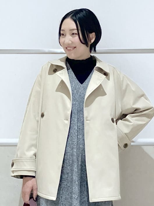 eriko さんの「Dessin｜【洗える】Vネックジャンパースカート」を使ったコーディネート