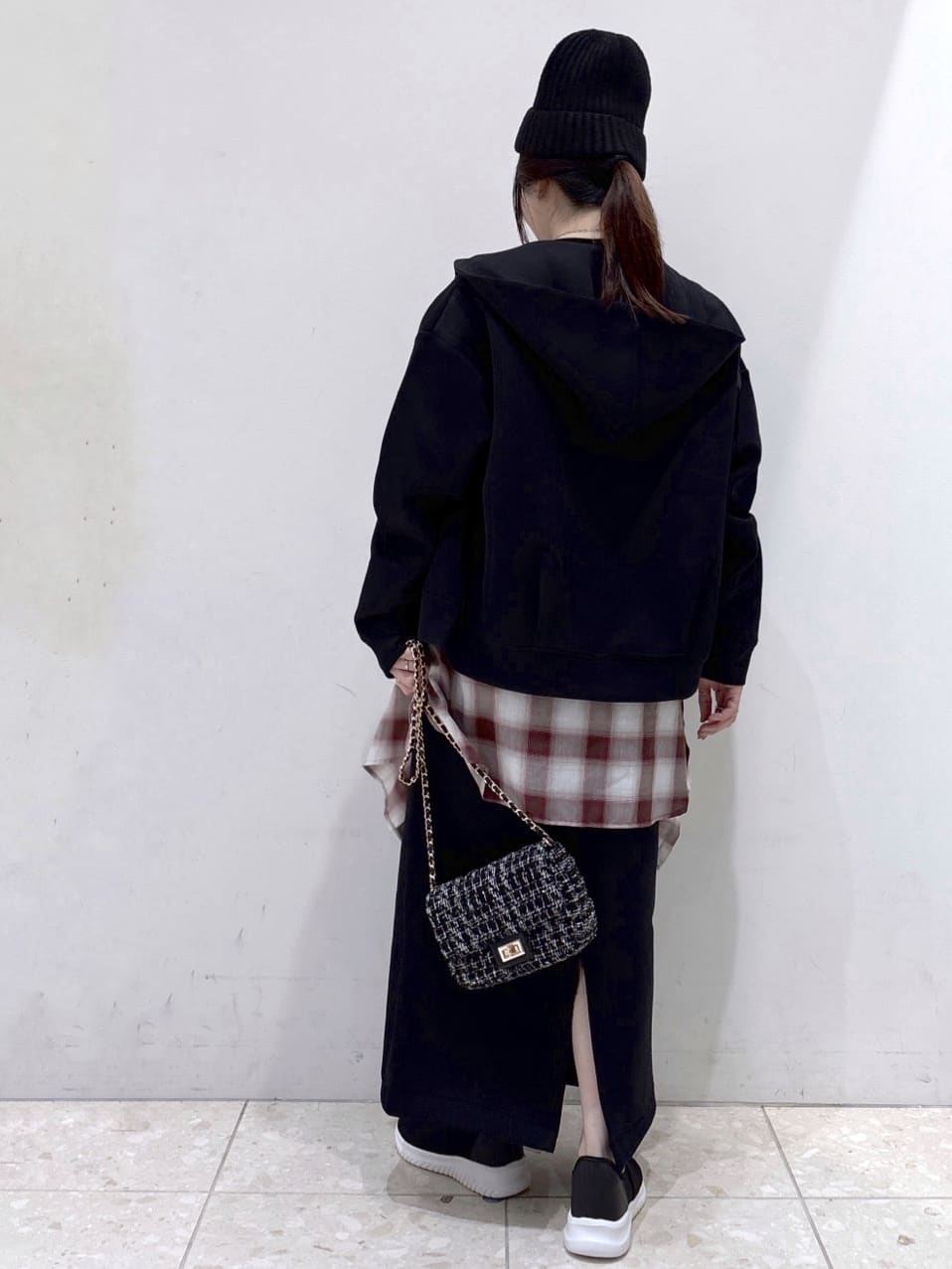 mameさんの「OPAQUE.CLIP｜フロッキーチュールTシャツ【洗濯機洗い可】」を使ったコーディネート