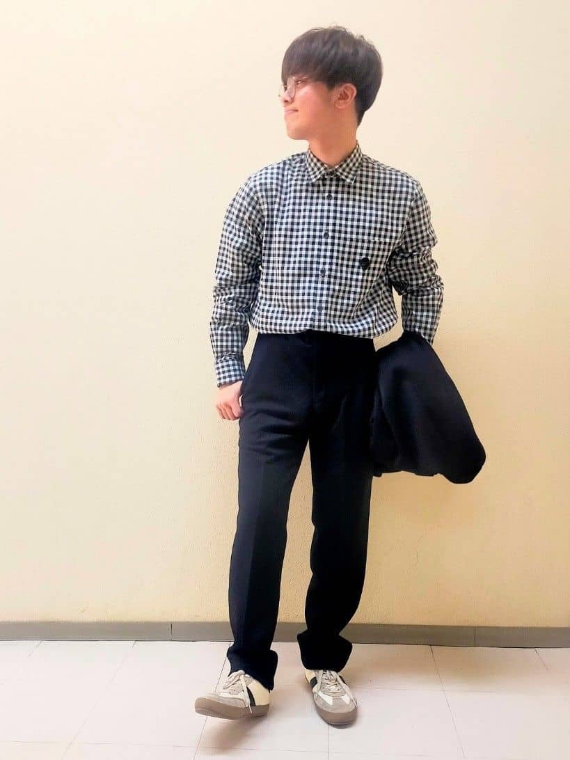 nerさんの「TAKEO KIKUCHI｜【Sサイズ～】尾州織 ピンヘッドムリネ ジャケット」を使ったコーディネート