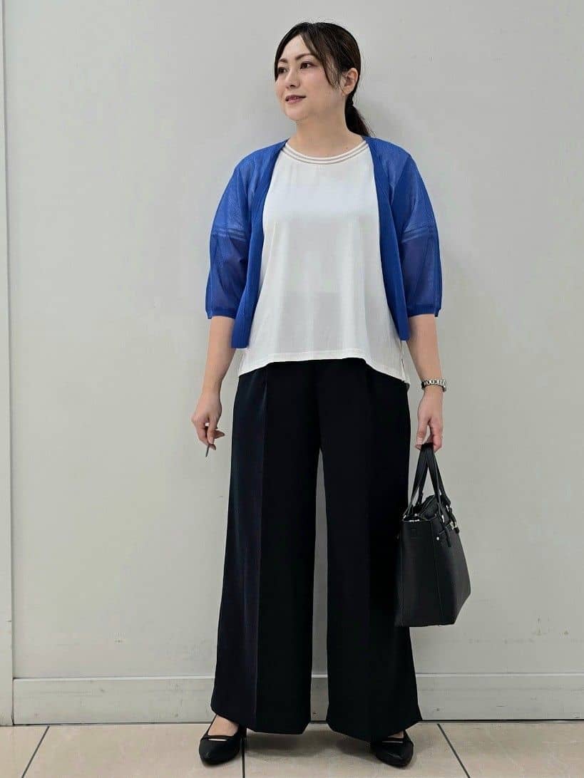 fkeさんの「Reflect｜【インナーにおすすめ◎】シアーネックデザインプルオーバー」を使ったコーディネート