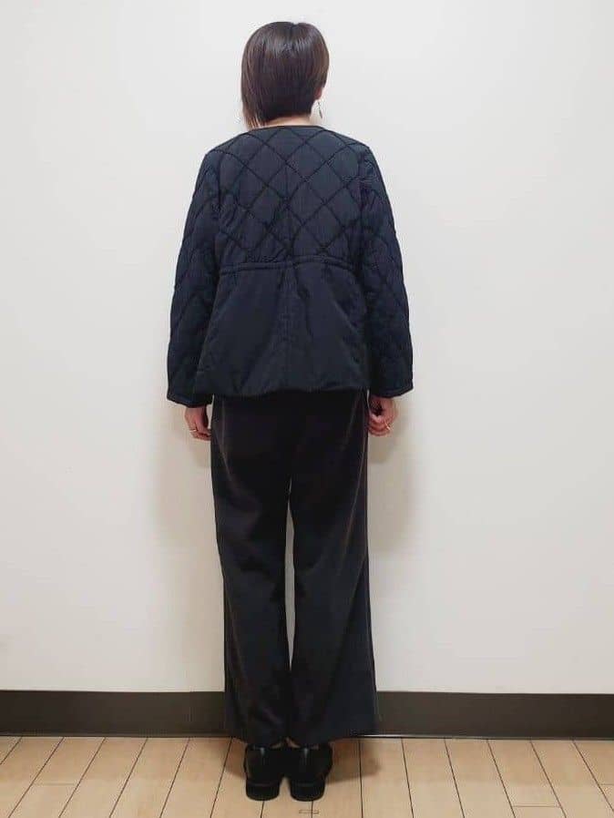yuuさんの「Reflect｜【気軽な羽織に◎】中綿キルティングショートコート」を使ったコーディネート