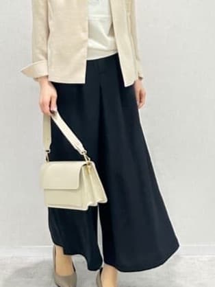 Miwaさんの「UNTITLED｜【トレンド/きれいめ】5分袖ポロニット」を使ったコーディネート
