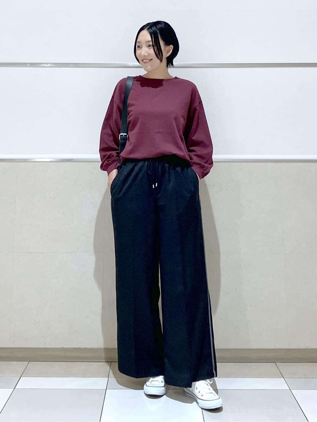 eriko さんの「Dessin｜【360度可愛い・洗える】バックヘンリーカットソー」を使ったコーディネート