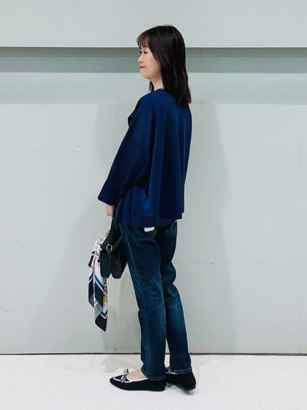 makiさんの「UNTITLED｜【前後2WAY/アンサンブル可/ゆったり】シアーカーディガン」を使ったコーディネート