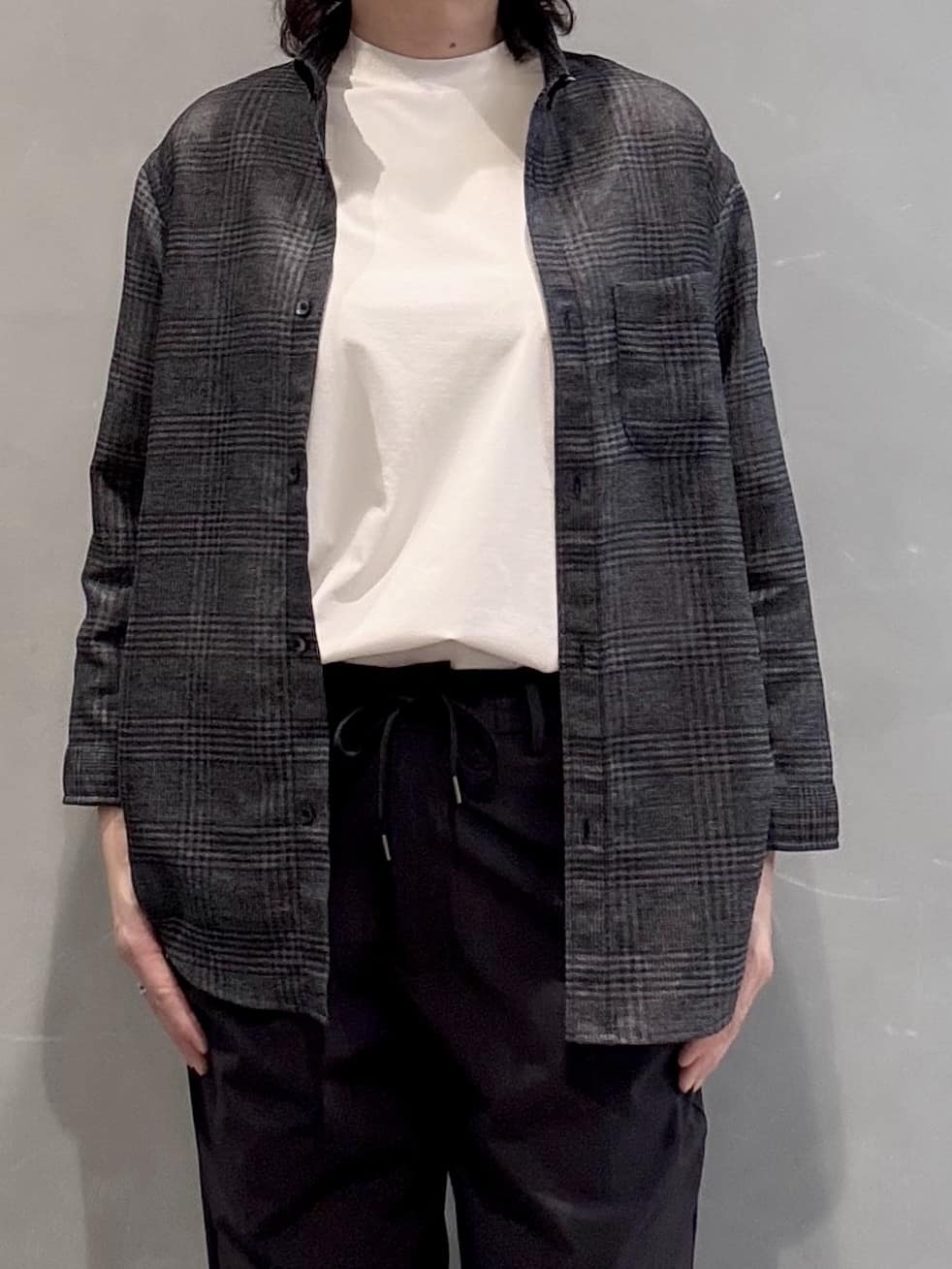 のぐみさんの「TAKEO KIKUCHI｜【COOL CITY WEAR】テーラードTシャツ /接触冷感」を使ったコーディネート