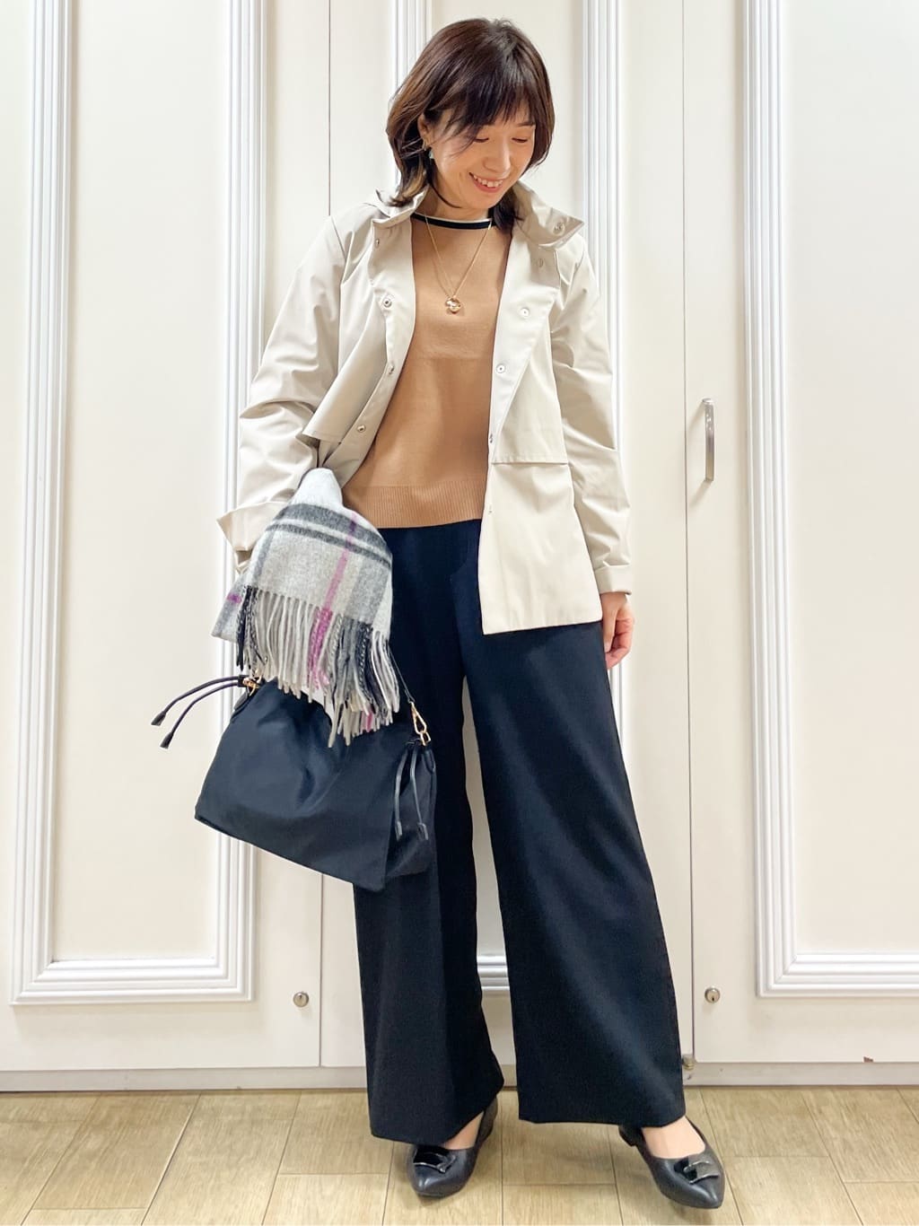 めいさんの「Reflect｜【すっきりシルエット】ワイドクロップドパンツ」を使ったコーディネート