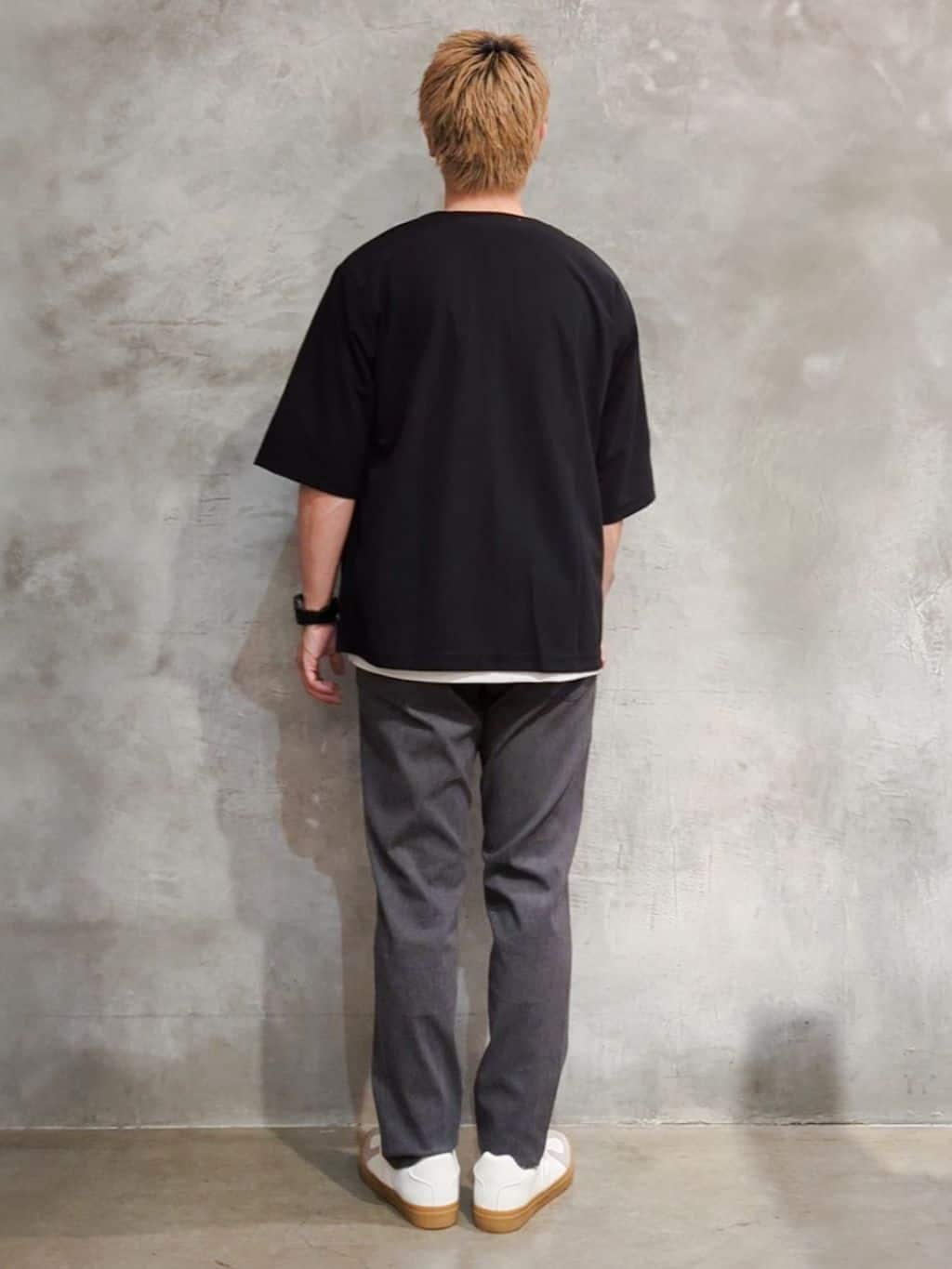 daiさんの「THE SHOP TK｜五分袖カーディガン+半袖Tシャツセットアイテム 洗濯機OK」を使ったコーディネート