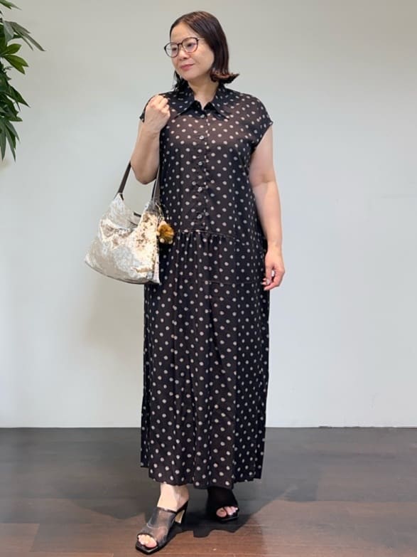 Asamiさんの「UNTITLED｜メタリックメッシュトート」を使ったコーディネート