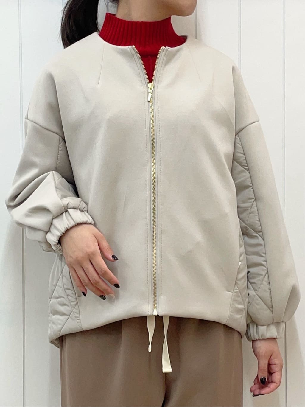 Mayaさんの「Dessin｜ダンボールジップブルゾン」を使ったコーディネート