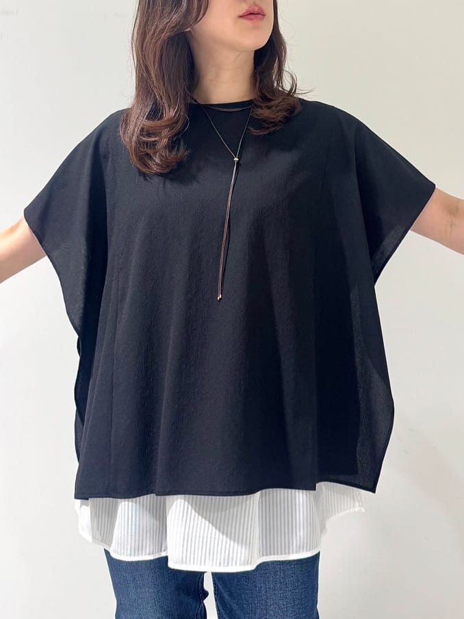 そんさんの「INDIVI｜【体型カバー】スクエアブラウス」を使ったコーディネート