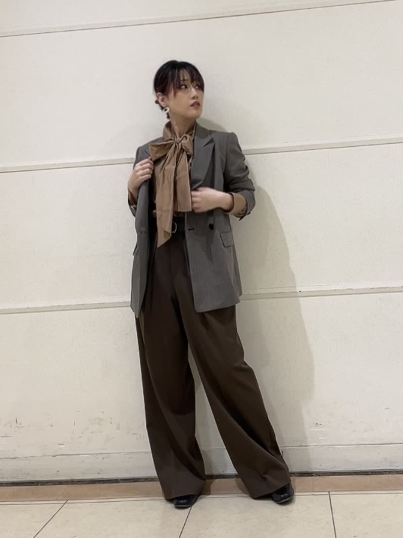 watanabeさんの「UNTITLED｜【セットアップ可】ウールライク ダブルブレストジャケット」を使ったコーディネート