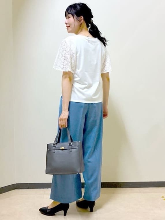  beni_gingerさんの「Reflect｜幾何レーススリーブプルオーバージャージ」を使ったコーディネート