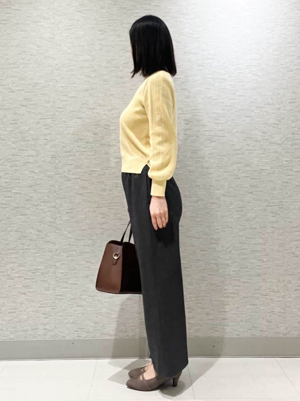 marikoさんの「Reflect｜【選べる8色／スカートにもパンツにも◎】ウール混ボートネックニット」を使ったコーディネート