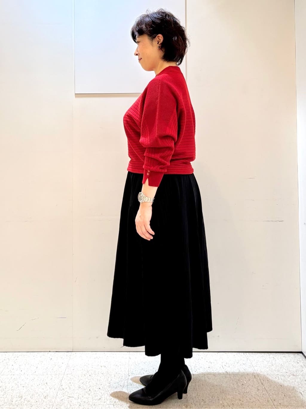 ヤスコさんの「Reflect｜【ゆったりシルエット】ジャージメルトンコクーンジャケット」を使ったコーディネート