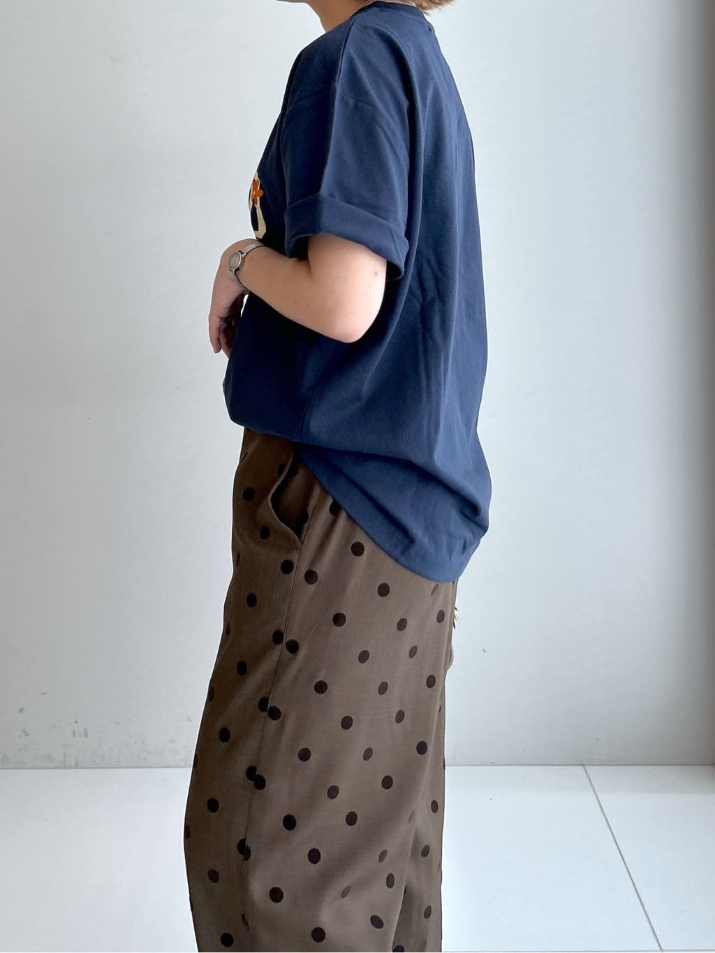 Hirokaさんの「Dessin｜ロゴ刺繍Tシャツ」を使ったコーディネート
