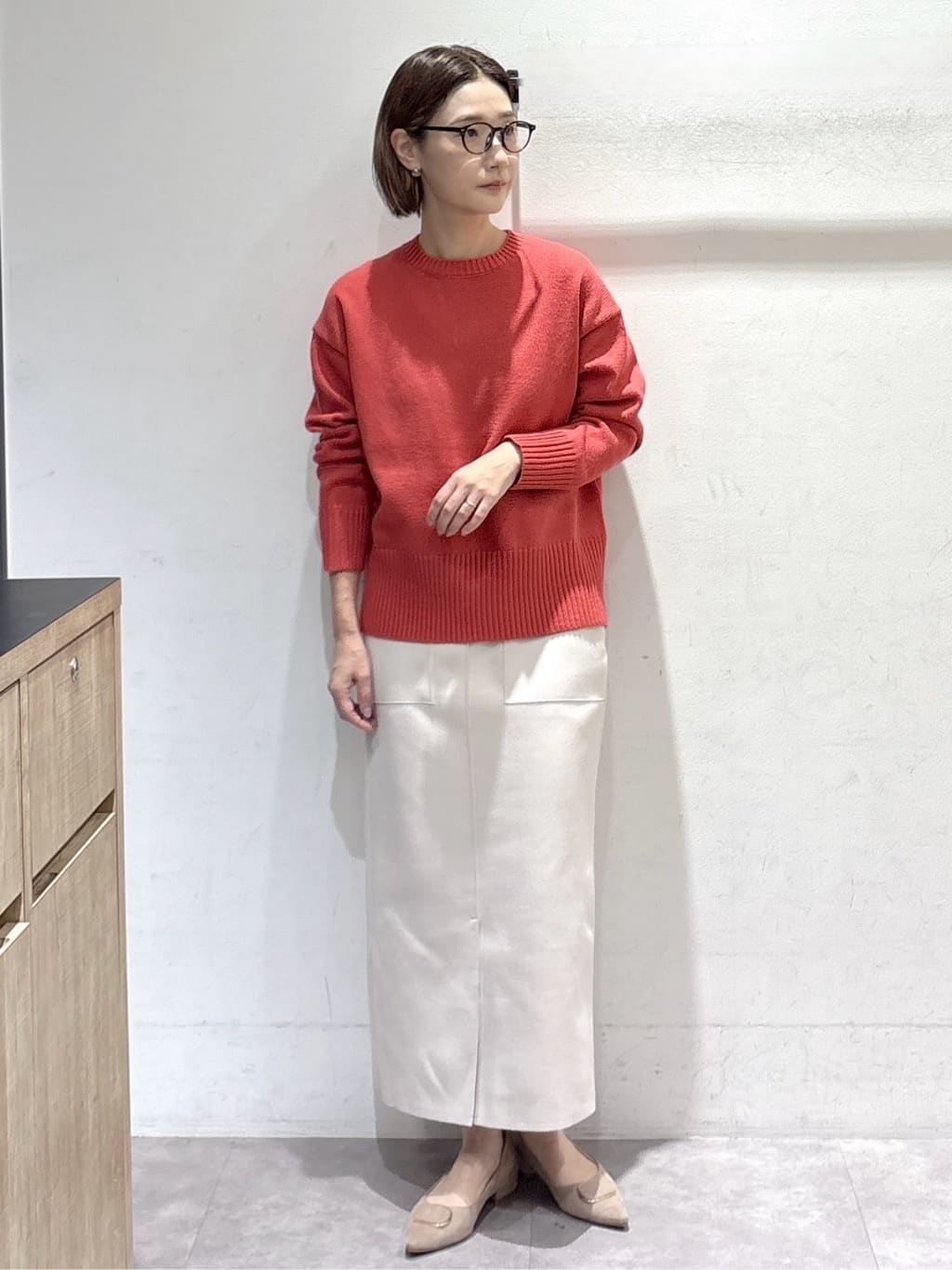 たけねぇさんの「OPAQUE.CLIP｜ステンカラーボアブルゾン【洗える】」を使ったコーディネート