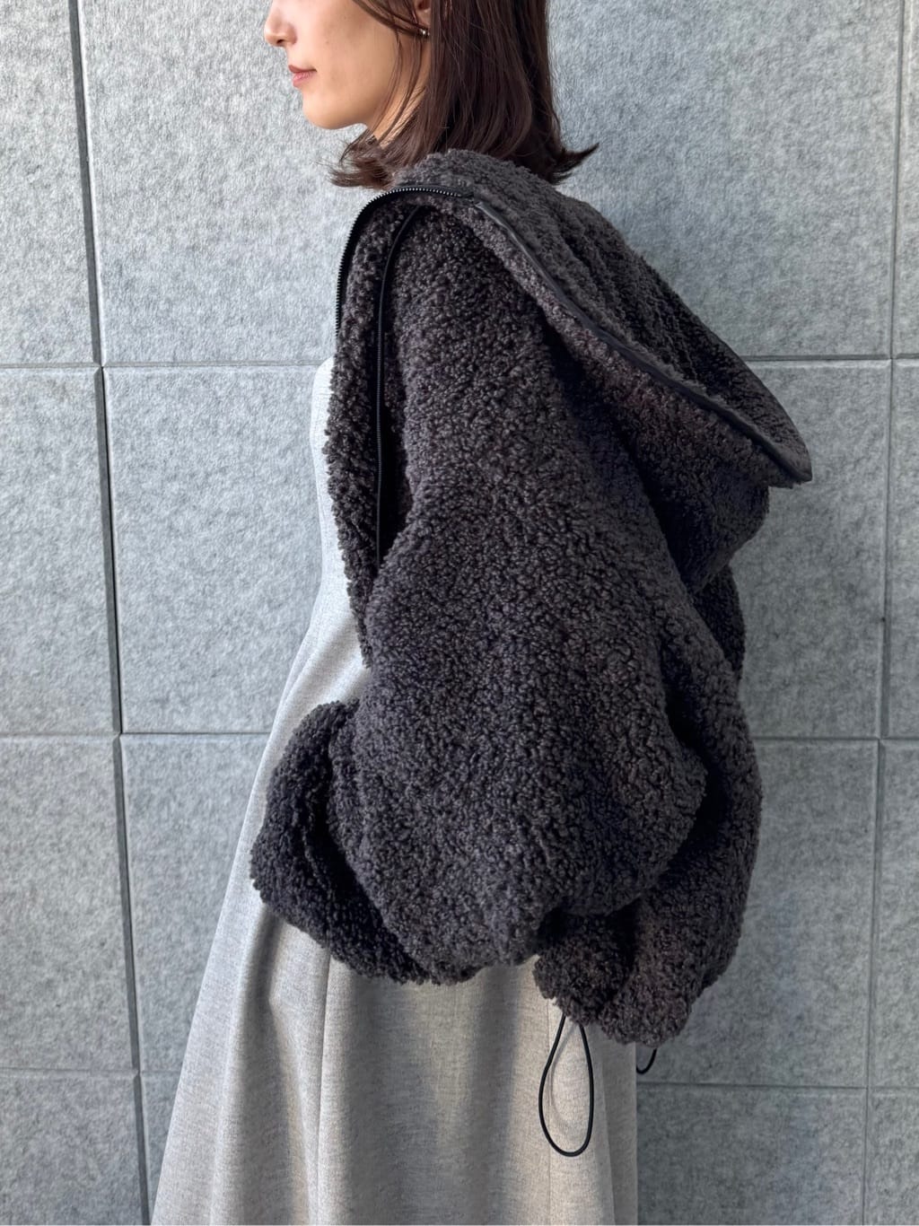 uchi__yamaさんの「CODE A｜boa hoodie blouson」を使ったコーディネート