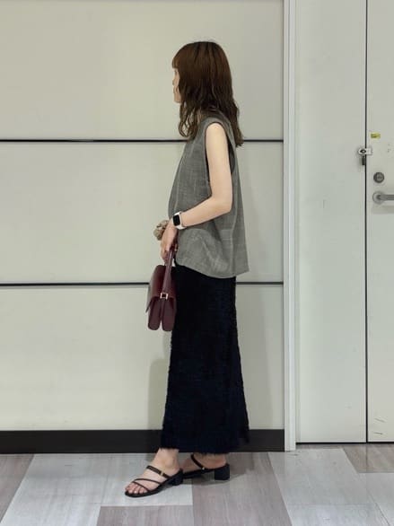 kyokaさんの「UNTITLED｜【セットアップ可/洗える】梳毛調合繊Vネックベスト」を使ったコーディネート