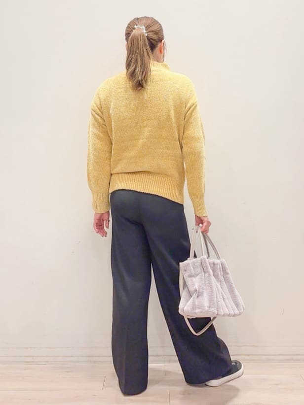 naoさんの「SHOO･LA･RUE｜【高レビュー/2WAY】きれい見えで上品な ストライプファートートバッグ」を使ったコーディネート