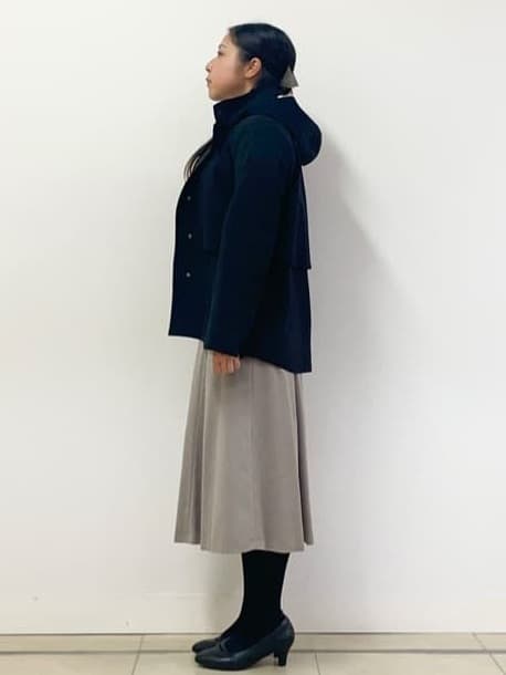 chisaさんの「Reflect｜【すっきり見え／フード取り外し可／通勤におすすめ◎】ライティアウター」を使ったコーディネート