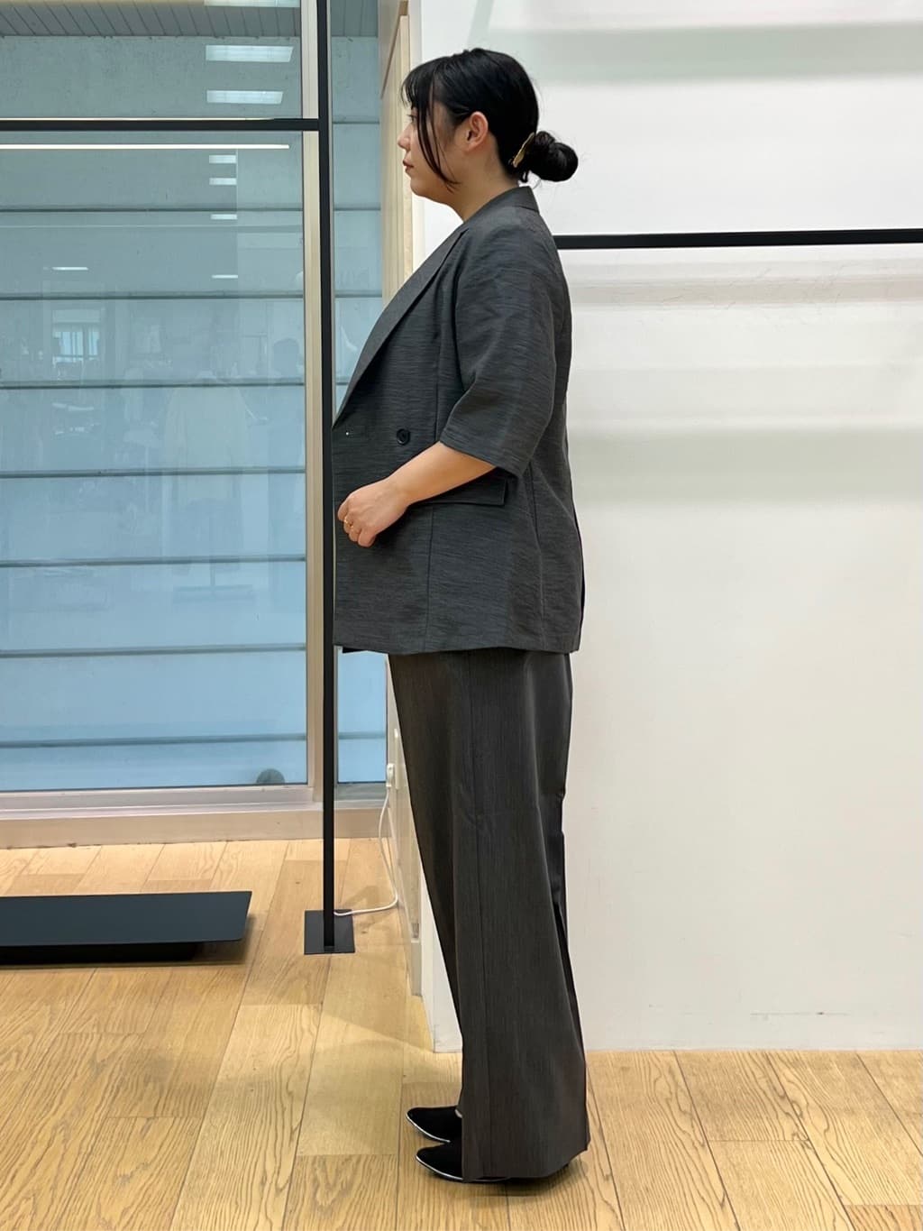 shimaさんの「INDIVI｜ライトダブルジャケット」を使ったコーディネート