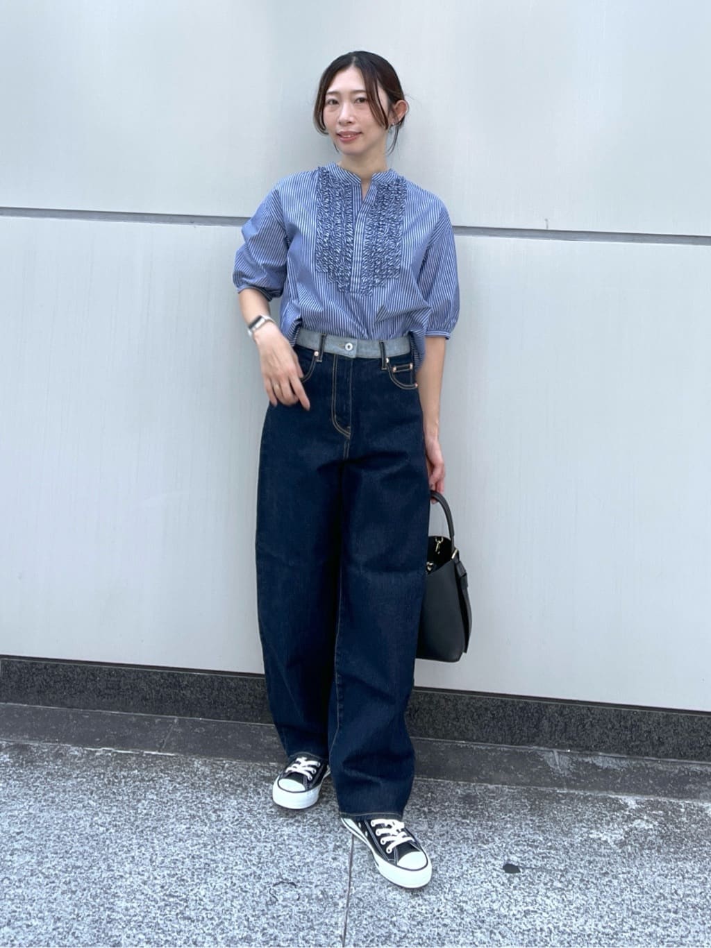 canaさんの「Dessin｜【洗える】デニムカーブパンツ」を使ったコーディネート