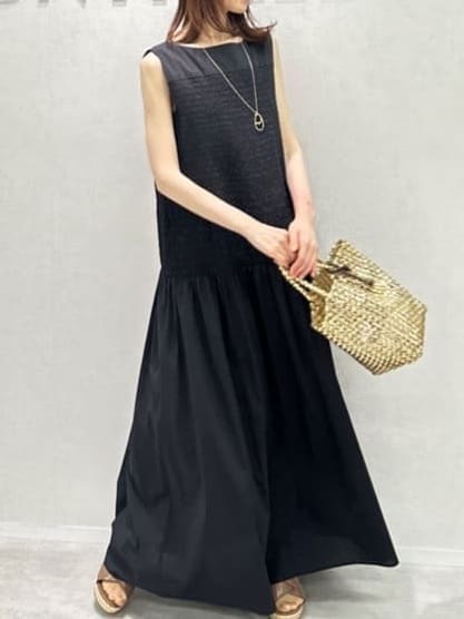 Miwaさんの「UNTITLED｜ライトダブルリングネックレス」を使ったコーディネート