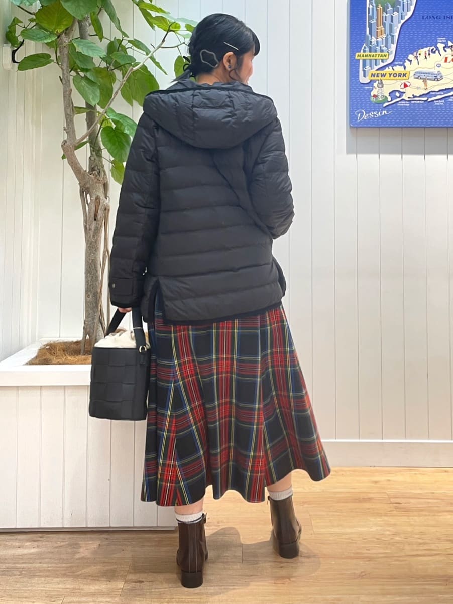 mikaさんの「Dessin｜【撥水・2WAY】ミュラーダウンコートミドル丈」を使ったコーディネート