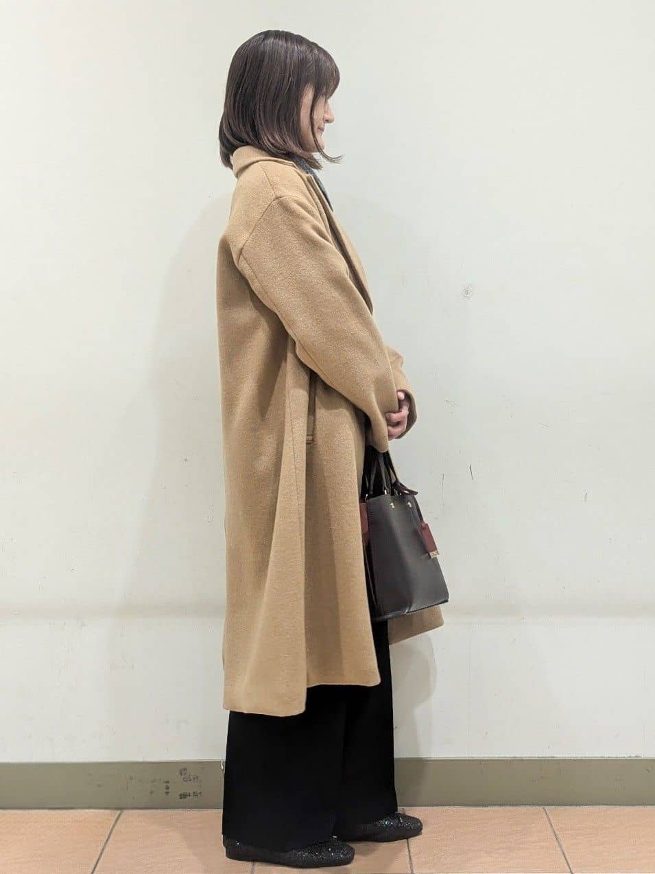 Miさんの「OPAQUE.CLIP｜カシミヤブレンドウールチェスターコート」を使ったコーディネート