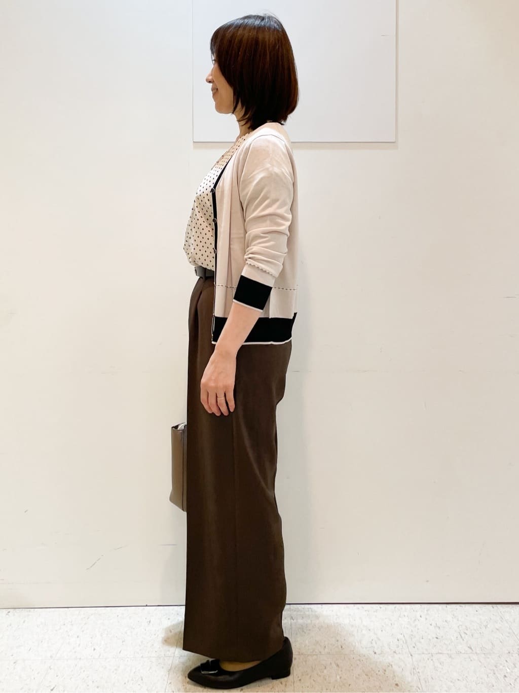 めいさんの「Reflect｜【WEB先行カラーあり／手洗い可／アンサンブル可】バイカラーカーディガン」を使ったコーディネート