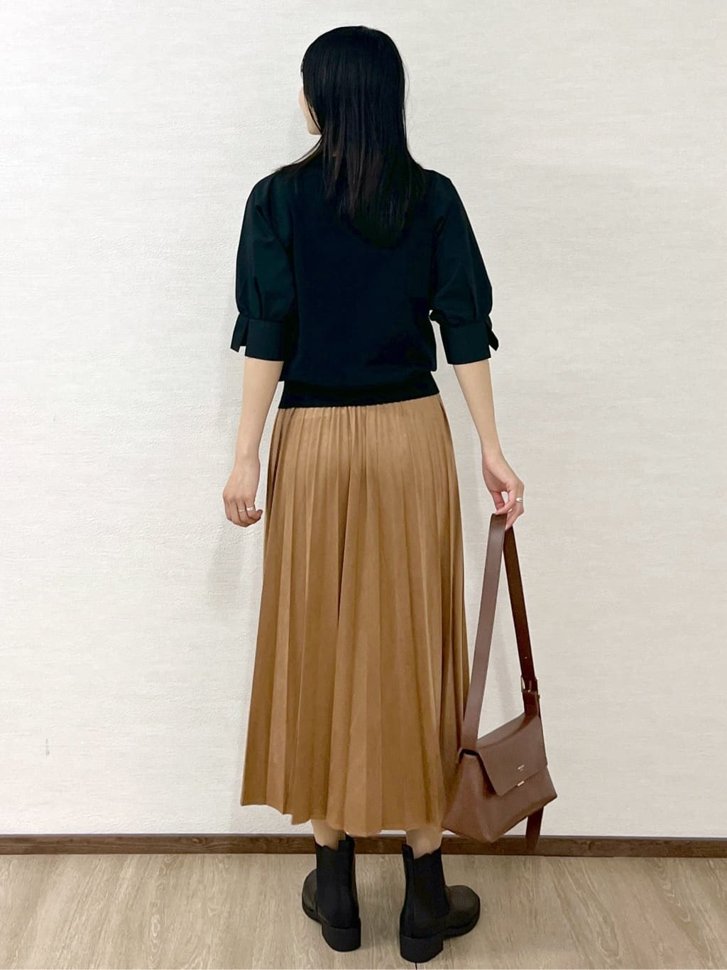 sachikoさんの「OPAQUE.CLIP｜ドッキングスリーブニット【洗濯機洗い可／抗ピル】」を使ったコーディネート