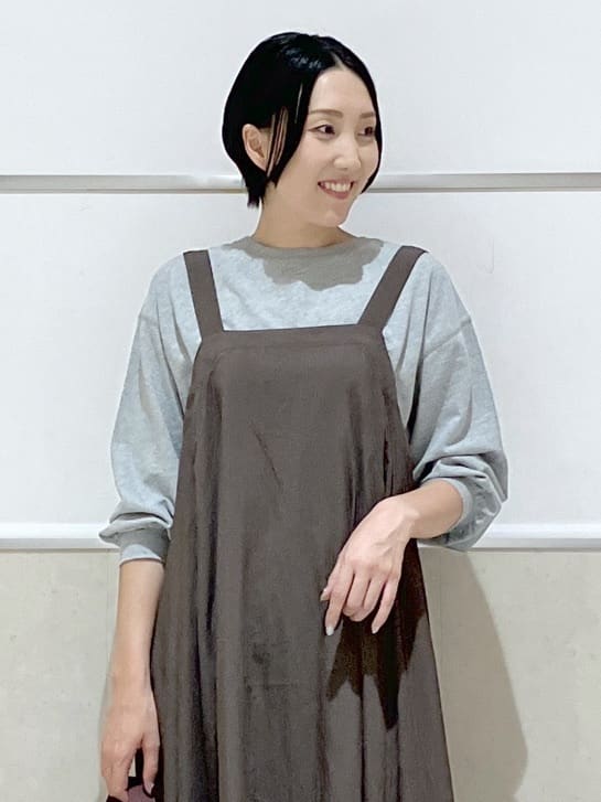 eriko さんの「Dessin｜【洗える】ナイロンジャンパースカート」を使ったコーディネート