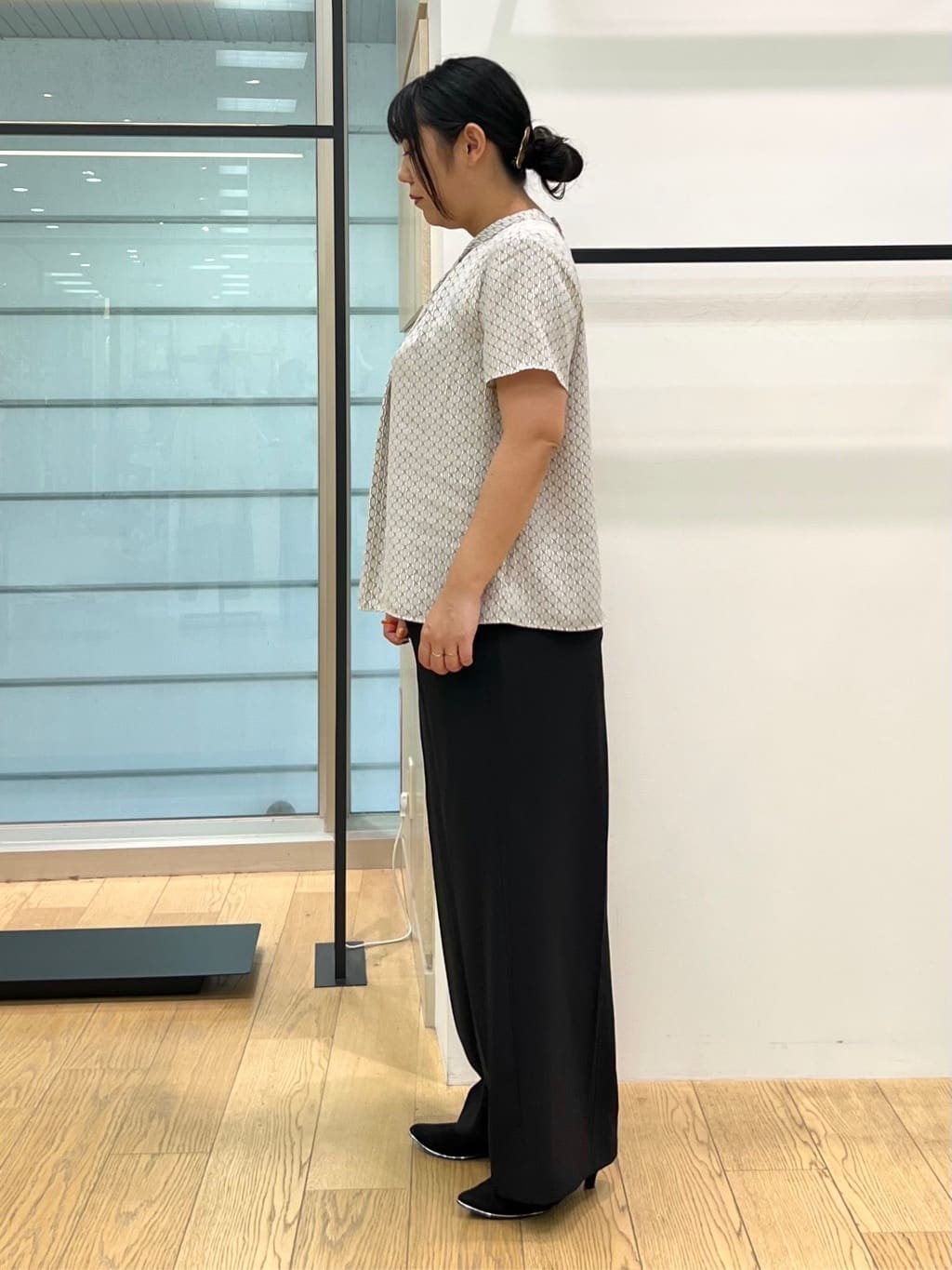 shimaさんの「INDIVI｜【軽く羽織れる！】ダブルジャケット」を使ったコーディネート