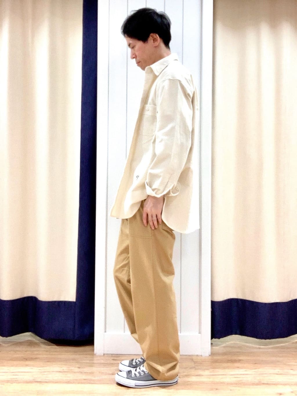 Takaさんの「Dessin｜【洗える】コットンツイルパンツ」を使ったコーディネート