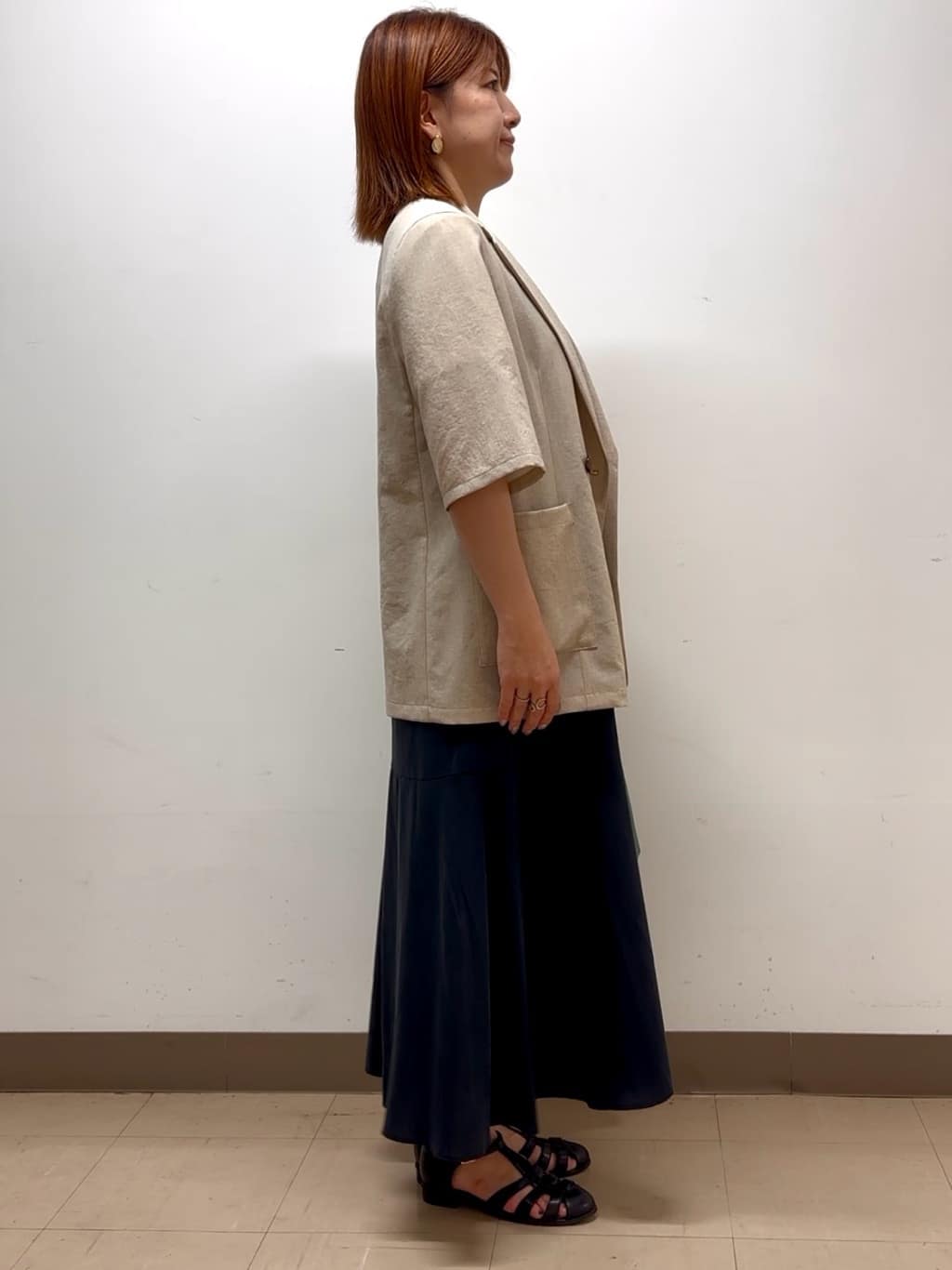 SaKiさんの「UNTITLED｜【吸水速乾/洗える】ハーフスリーブジャケット」を使ったコーディネート