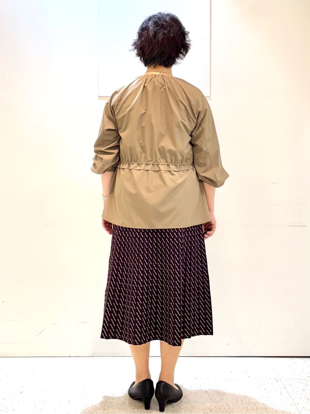 ヤスコさんの「Reflect｜【パンツにもスカートにも合わせやすい◎】ライティブルゾン」を使ったコーディネート
