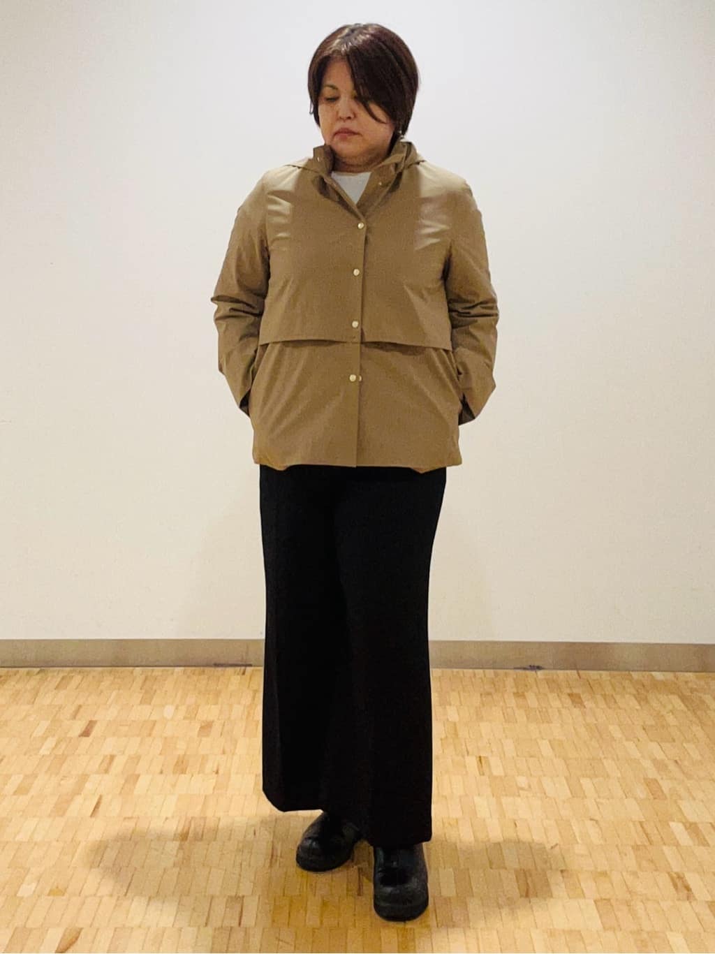 もりっちさんの「Reflect｜【すっきり見え／フード取り外し可／通勤におすすめ◎】ライティアウター」を使ったコーディネート